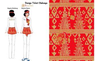 seragam tari poco poco Alleira Batik